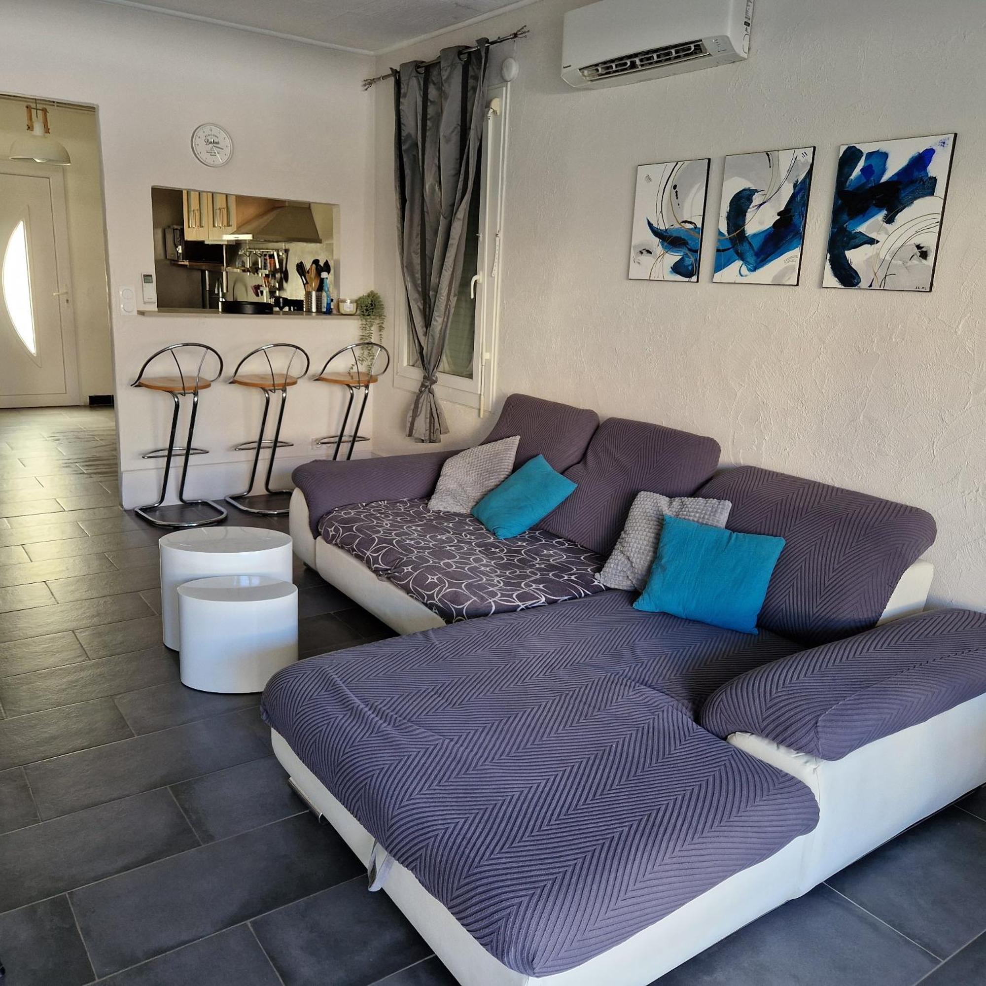 Location Bord De Mer, Villa De Vacances 6-8 Personnes - Jardin Valras-Plage Exterior foto